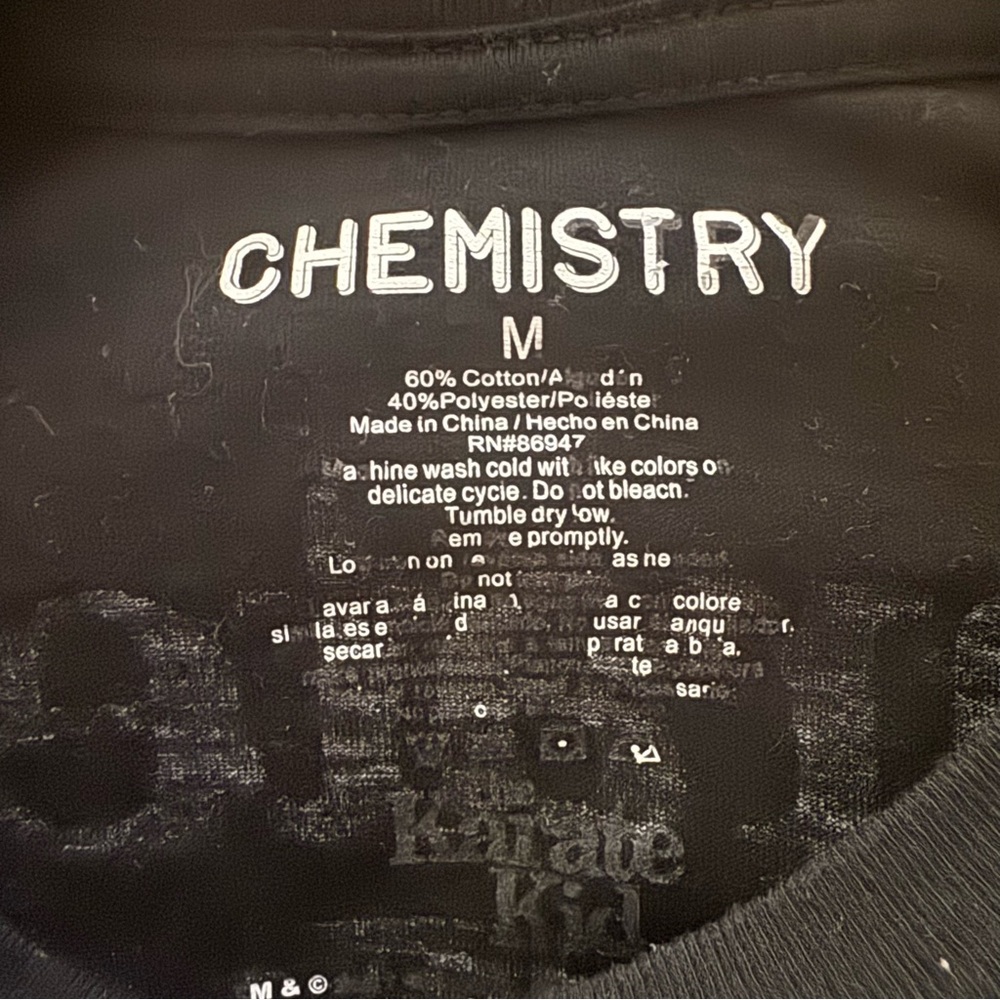 Chemistry Black and Red Karate Kid Long Sleeve Tee - Picture 9 of 10